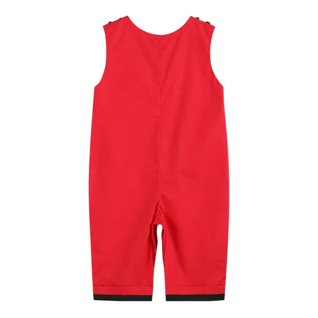 Football Smocked Overalls