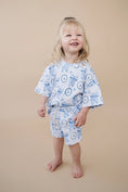 Load image into Gallery viewer, Blue Bow Shorts Set
