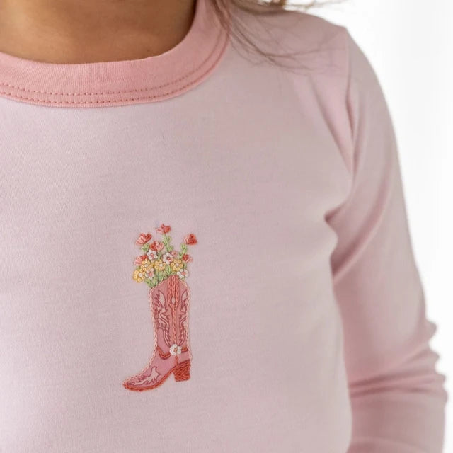 Boots and Blooms Long Pajamas