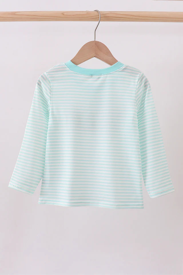 Bear Heart Striped Shirt