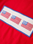Load image into Gallery viewer, 4th of July Flag Embroidered Striped Set
