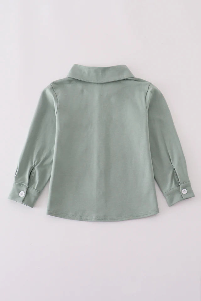 Sage Button Down Shirt