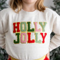 Load image into Gallery viewer, Holly Jolly Patch Christmas Sweatshirt
