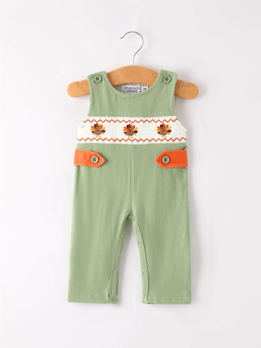 Thanksgiving Turkey Smock Romper