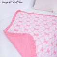Load image into Gallery viewer, Beautiful Bows Ruffle Baby Muslin Quilt
