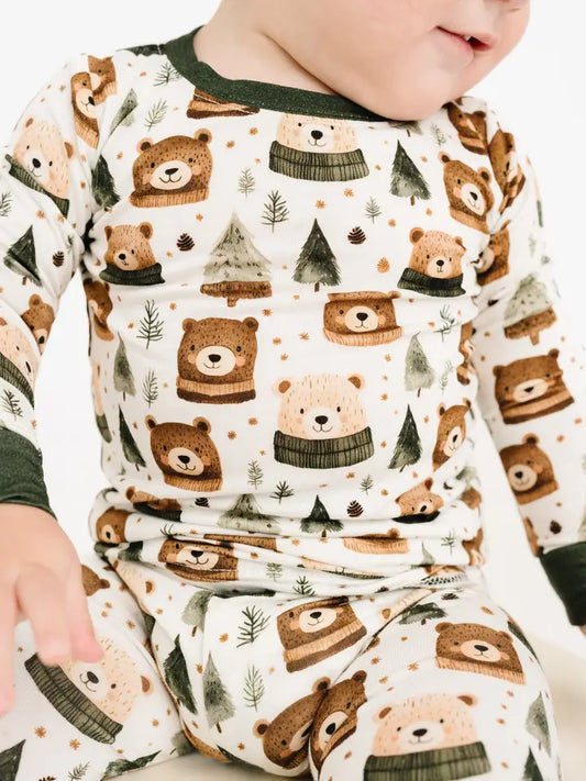 Winter Bears Bamboo Set