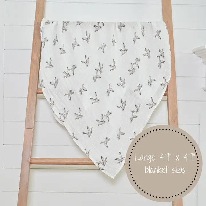 Quckin'up Baby Muslin Swaddle Blanket