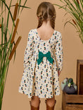 Load image into Gallery viewer, Long Sleeve Twirl Dress- Mallard Marsh
