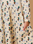 Load image into Gallery viewer, Long Sleeve Twirl Dress- Mallard Marsh
