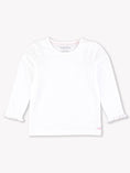 Load image into Gallery viewer, White Knit Long Sleeve Ruffle Top

