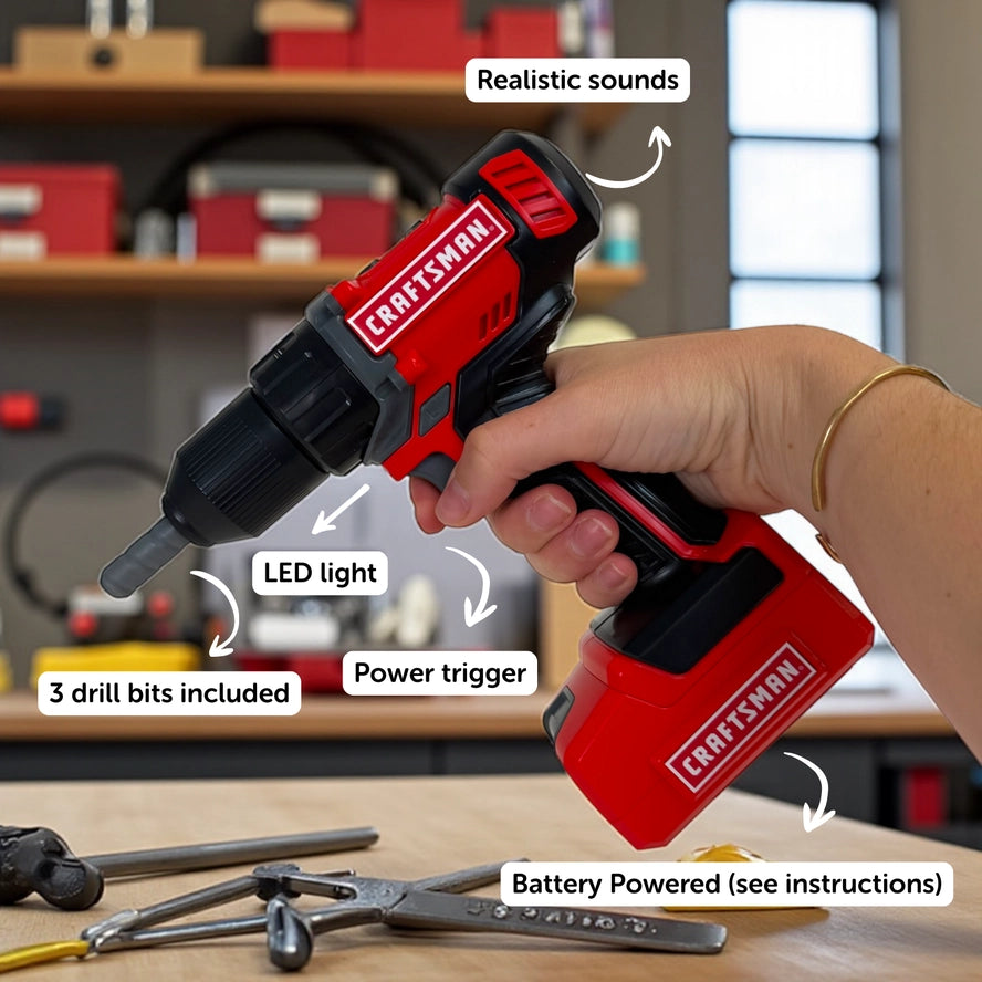 Red Craftsman Battery Operated Drill