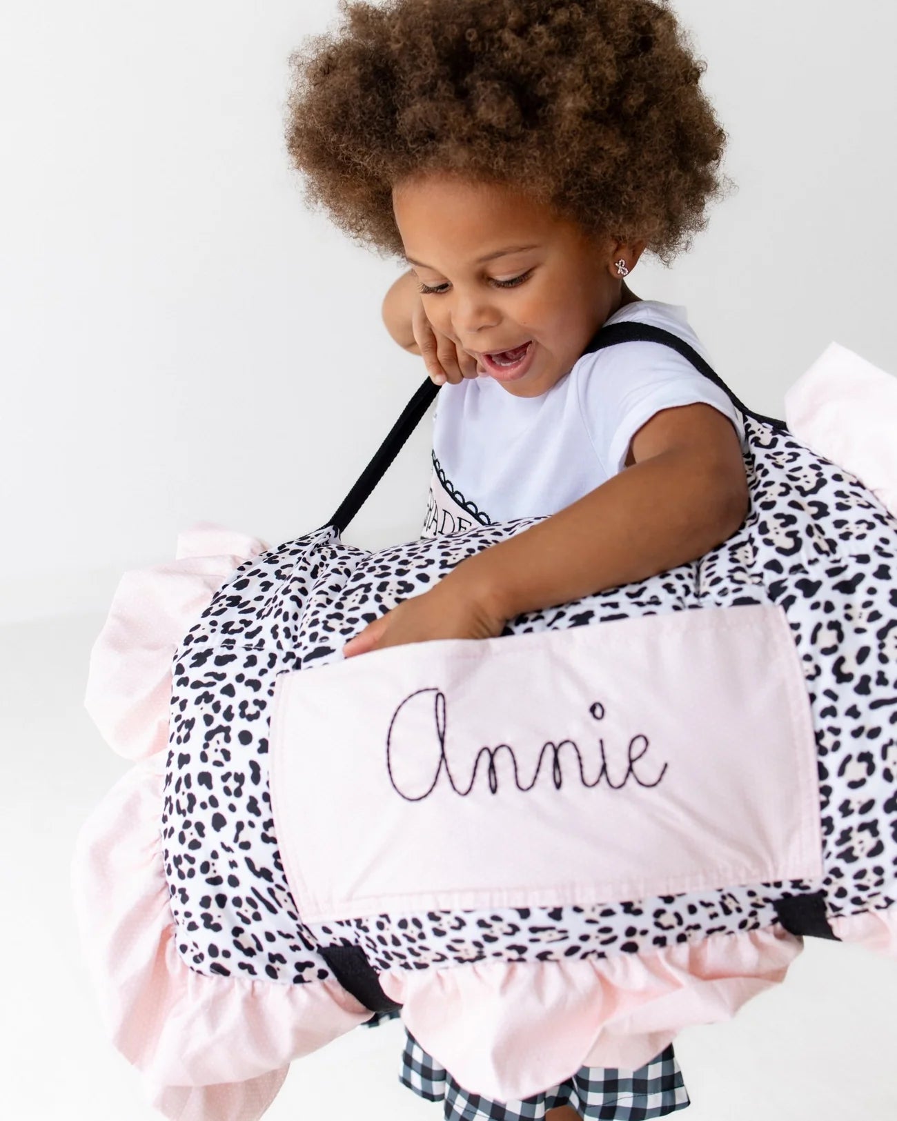 Ruffle Leopard Nat Mat