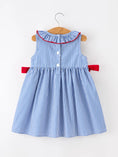 Load image into Gallery viewer, 4th Of July Striped Bow Dress
