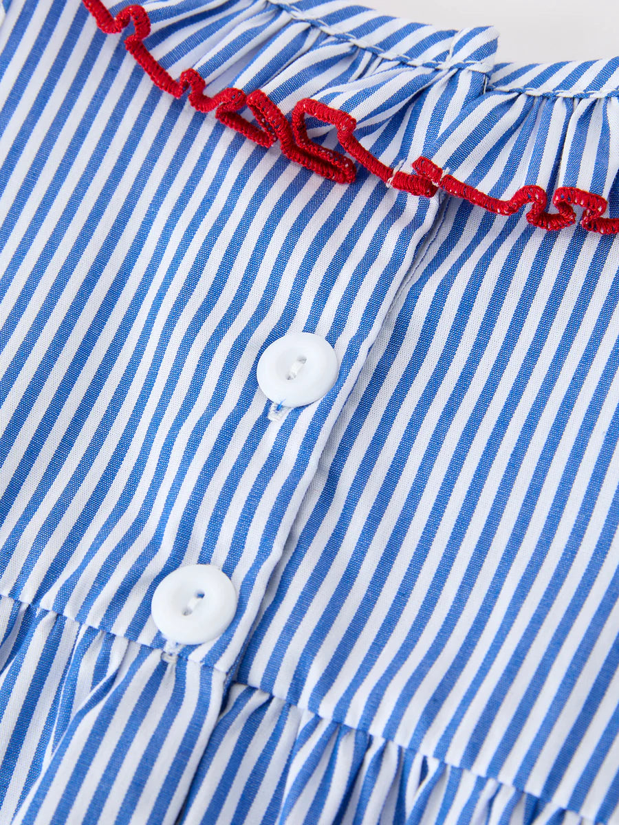 4th of July Striped Bow Romper