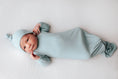 Load image into Gallery viewer, Ribbed Knotted Baby Gown & Hat
