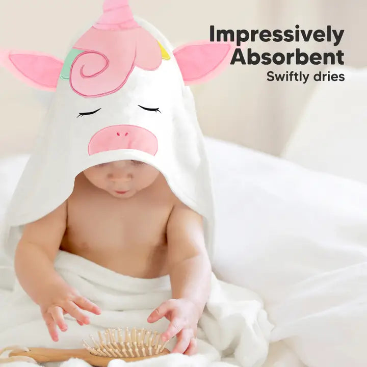 Unicorn Cuddle Baby Hooded Towel