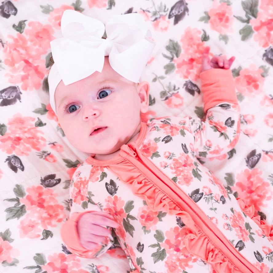 Pretty In Peony Bamboo Convertible Sleeper