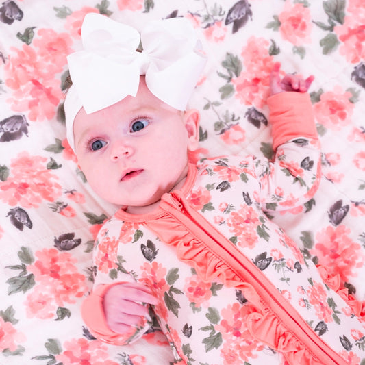 Pretty In Peony Bamboo Convertible Sleeper