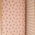 Load image into Gallery viewer, Pink Lottie Muslin Crib Sheet
