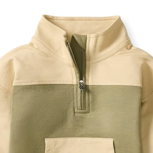 Quarter Zip Sweatshirt Set