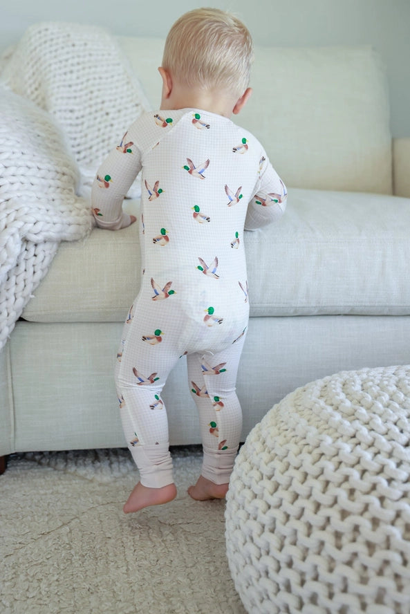 Little Mallard Convertible Zip Romper