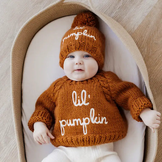 Lil' Pumpkin Sweater For Baby & Toddler