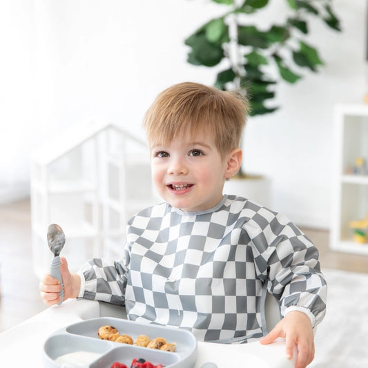 Sleeved Bib- Checkered