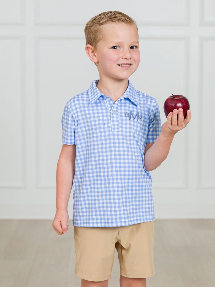 Classic Periwinkle Blue Performance Polo