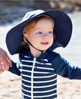 Load image into Gallery viewer, Navy Sun Protective Hat
