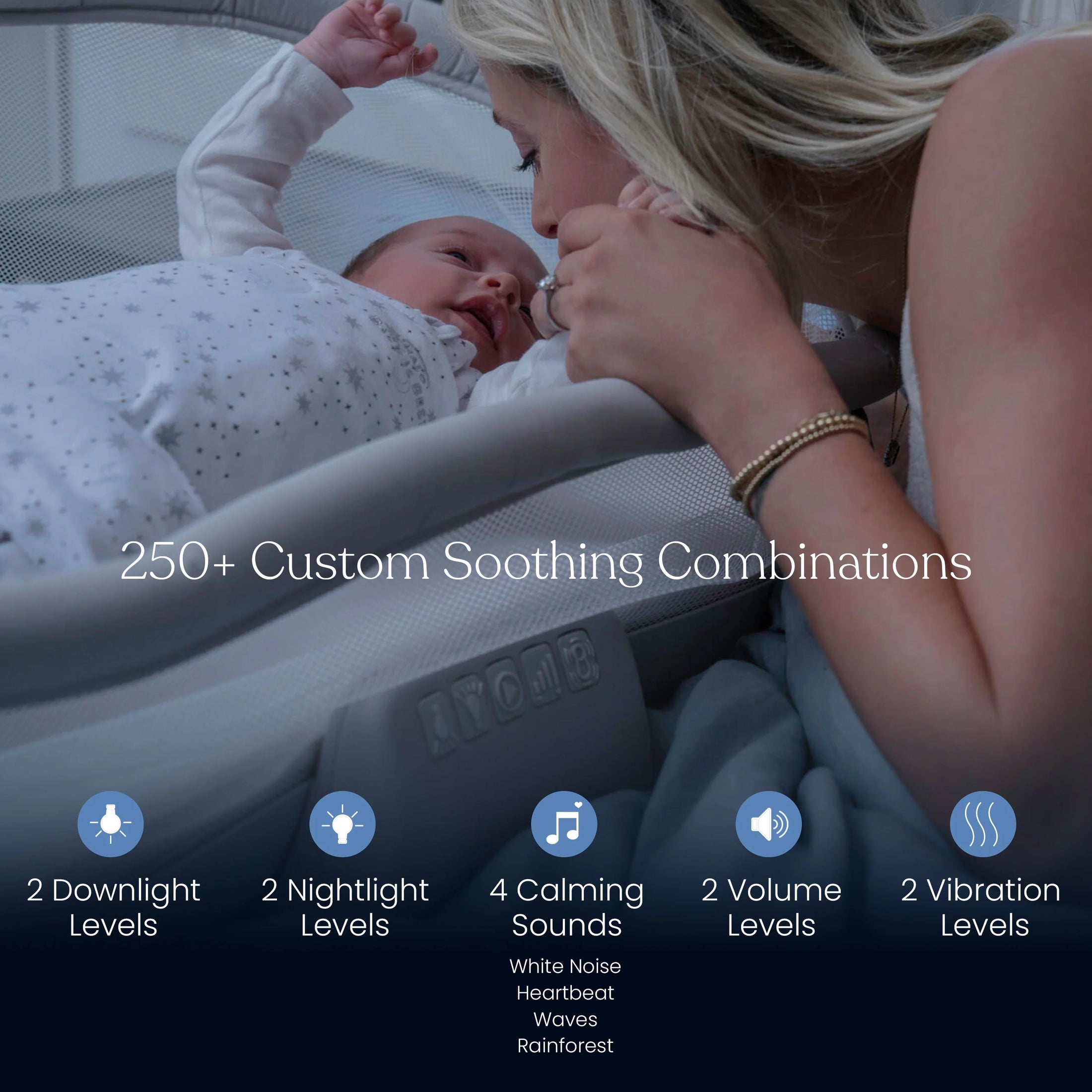 Halo Grey Bassinet Soothing Swivel Sleeper 3.0S