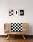 Load image into Gallery viewer, Checkered Plush Baby Blanket
