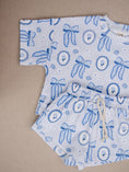 Load image into Gallery viewer, Blue Bow Shorts Set
