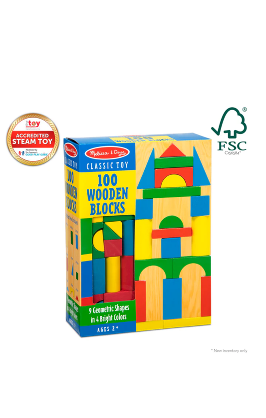 100-Piece Wood Blocks Set By Melissa & Doug