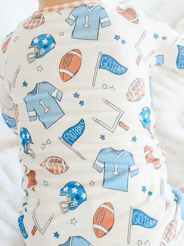 Huddles & Cuddles Blue Two Piece Pajama Set