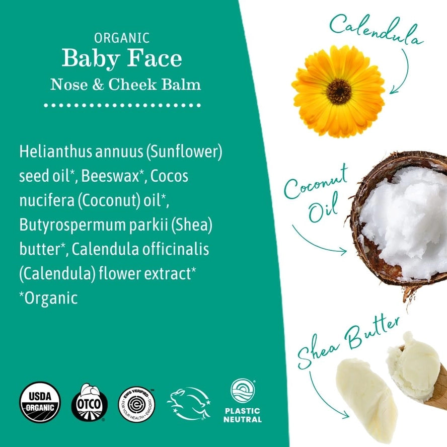 Organic Face, Nose, and Cheek Balm