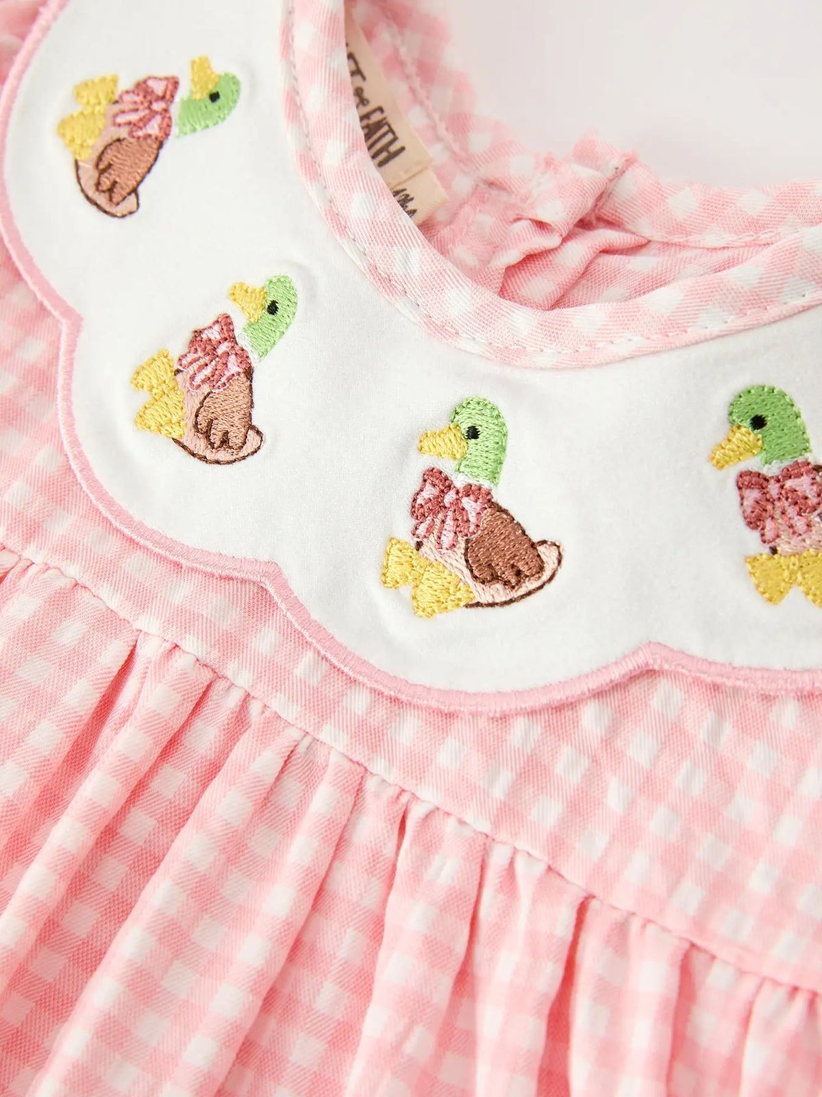Pink Gingham Duck Bloomer Set
