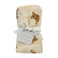 Load image into Gallery viewer, Bamboo Muslin Teddy Bear Swaddle Blanket

