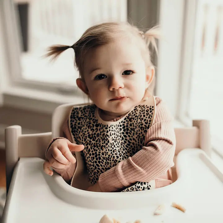 Leopard Print Silicone Bib