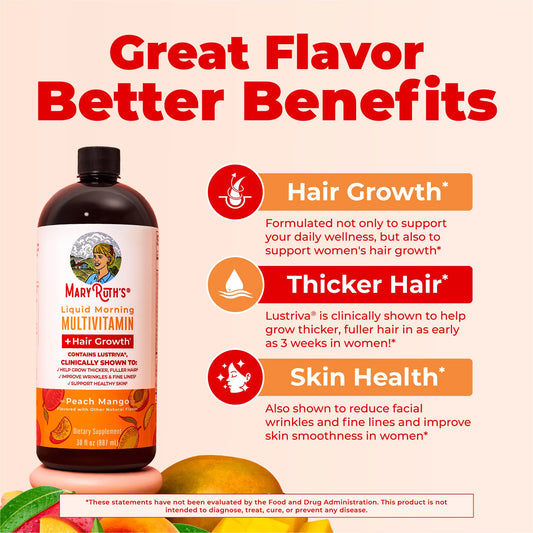 Mary Ruth's Liquid Morning Multivitamin + Hair Growth (30oz)
