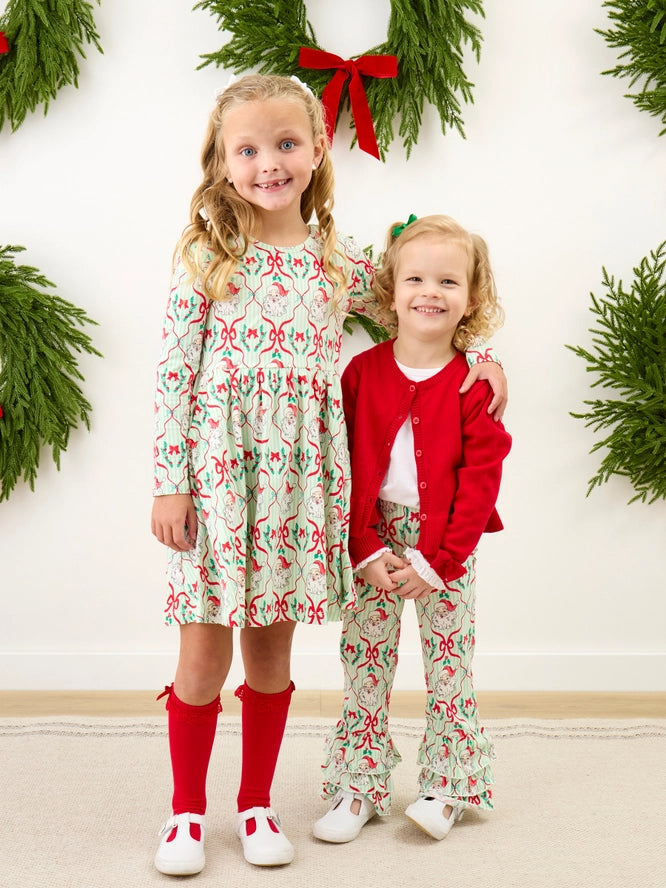 Dear Santa Long Sleeve Twirl Dress