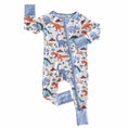 Load image into Gallery viewer, Dino Dude Convertible Zip Romper

