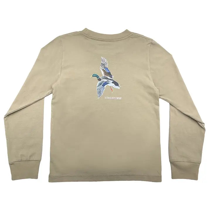 Mallard Boys Taupe Graphic Tee