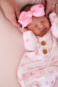 Load image into Gallery viewer, Little Sis Newborn Gown & Hat Set
