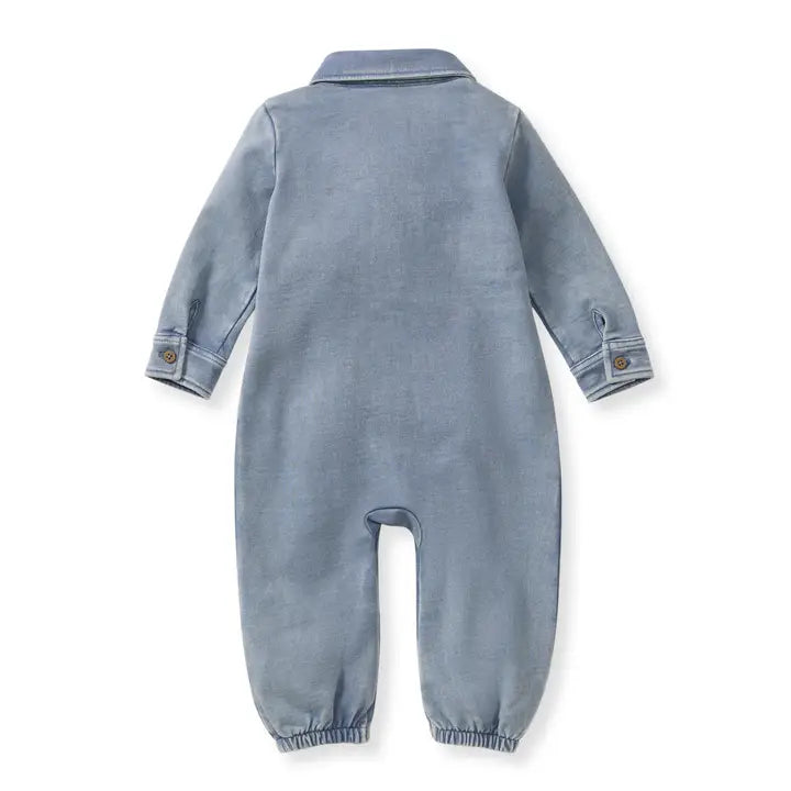 Acid Wash Infant Jumpsuit - Flint