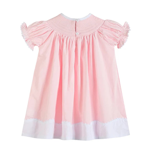 Bunny Smocked Bishop Dress