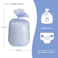 Load image into Gallery viewer, Baby Diaper Pail Plastic Waste Bags, 75 CT
