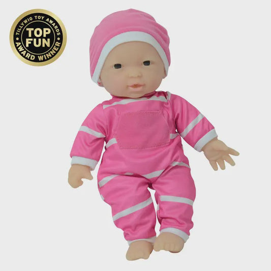 Doll Striped W/ Pacifier Pink