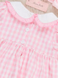 Load image into Gallery viewer, Pretty Bows Gingham Embroidered Dress

