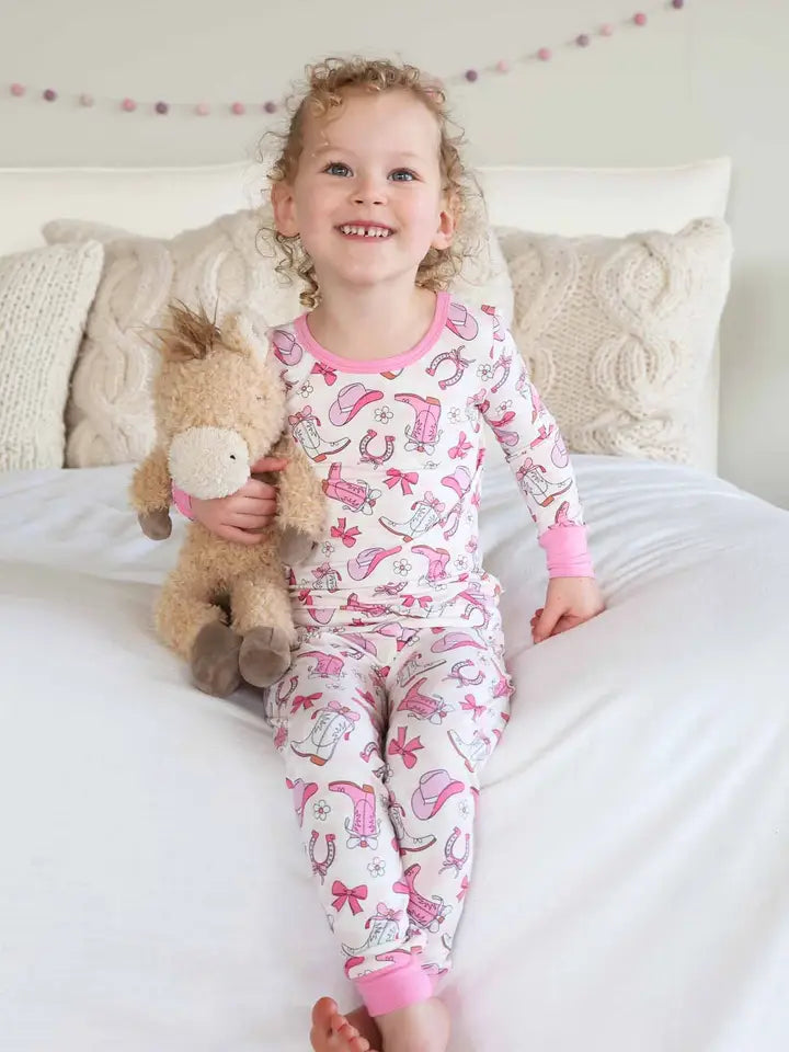 Pink Rodeo Dreams Two Piece Pajama Set