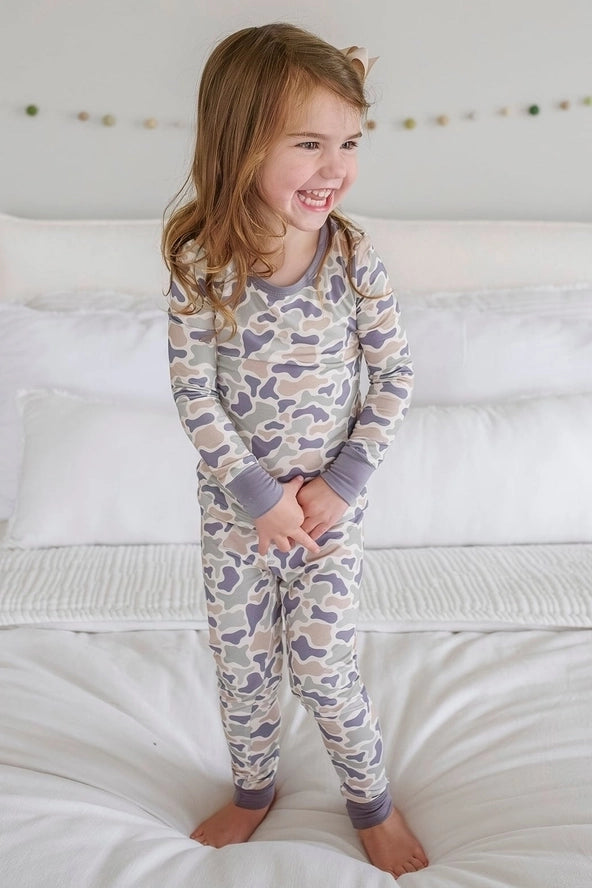 Two Piece Camo Cutie Pajama Set